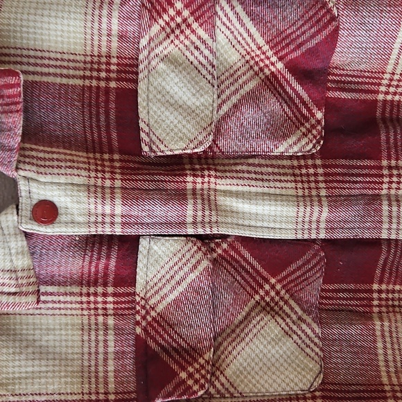 Boys 8 Thick Outerwear Flannel Fleece-Lined Zip-Up Jacket - Picture 4 of 12